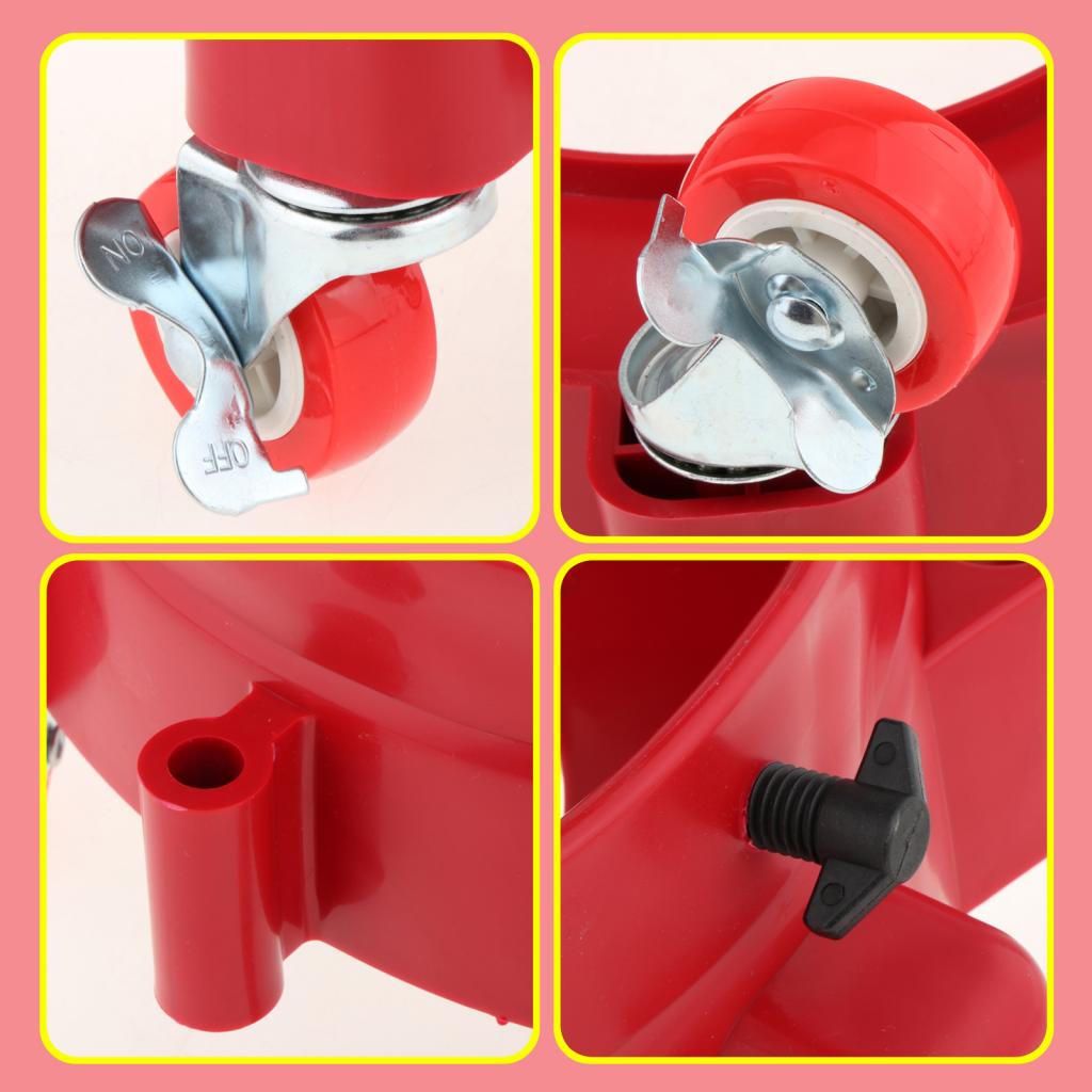 Car Wash Buckets Base Pulley Rolling Bucket Trolly Holder Bracket Detailing Tool for Car Washing Workers Rolling Swivel Casters