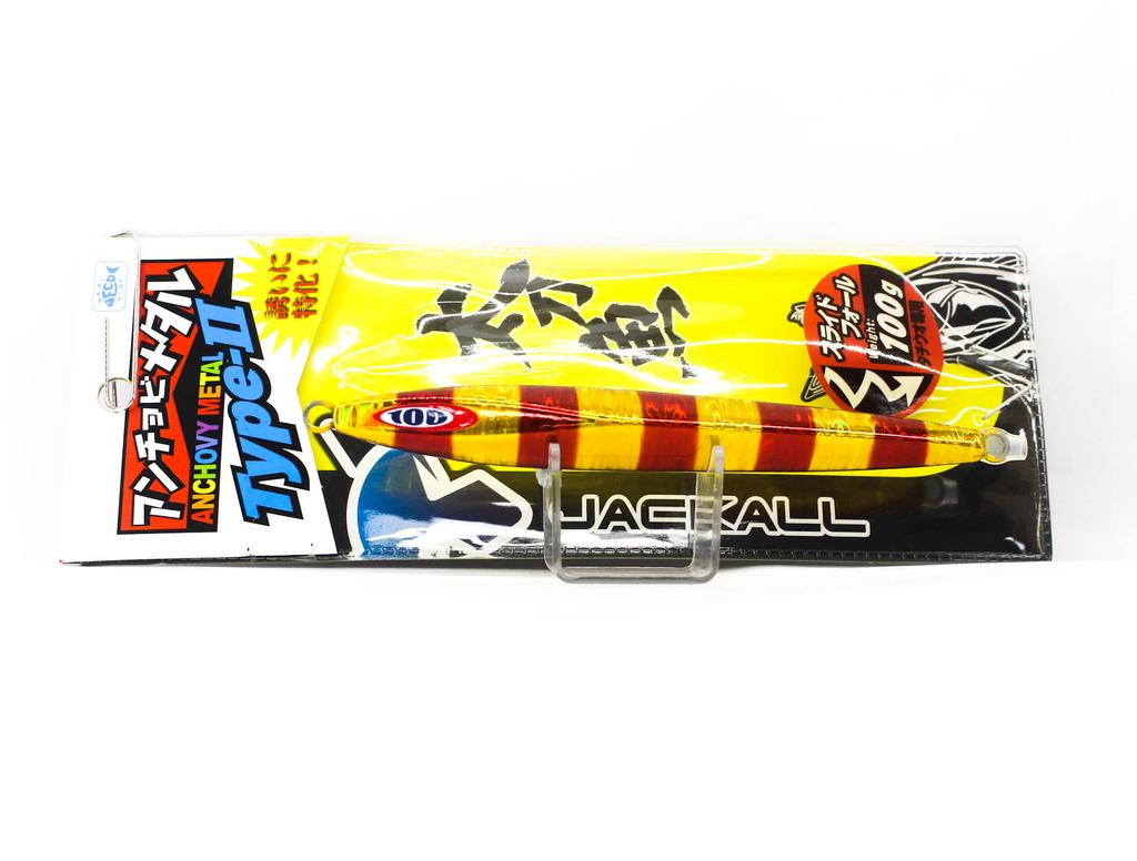 Jackall Metal Jig Anchovy Type 2 Slow Slide 100 grams RG Stripe (0219)