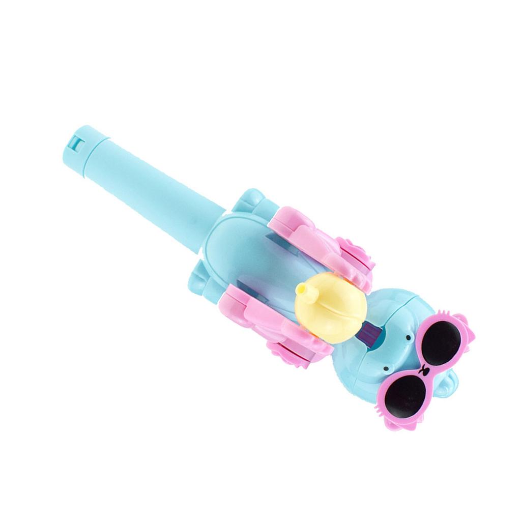 21cm Lollipop Oppbevaringsetui Søt Dyreformet Morsom Lollipop Robot Holder for Gutter Jenter Blå