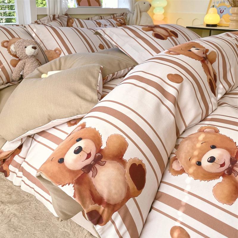 Home Textile Bedding Cotton Pure Cotton4-Pcsquilt Set 3-Pcs Set Winter Class A Maternal And Infant Grade Advanced Sense