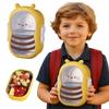 Fun Bee Shape Children's Lunch Box Separate Grids Food Grade Fruit Box 304 Stainless Steel Portable Rice Bowl Meal