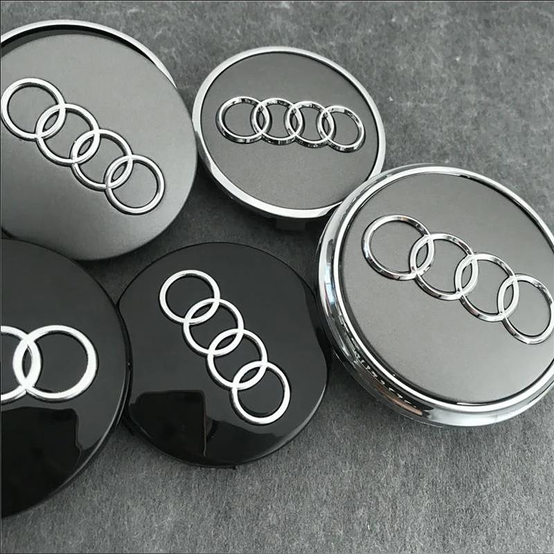 4 Stück 60mm 61mm 68mm 69mm Auto Styling Radnabenkappe Nabenkappe Abzeichen 4B0601170 Für Audi A3 A4 A5 A6 A7 A8 S4 S6 Zubehör
