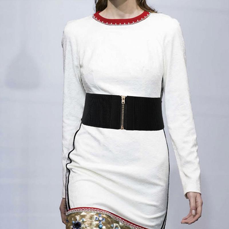 Fire sesonger tilgjengelig Nytt belte Dame Skinn Mote Allsidig Jeansbelte Dekorasjon Med Skjørt, Dress, Genser Midjedeksel