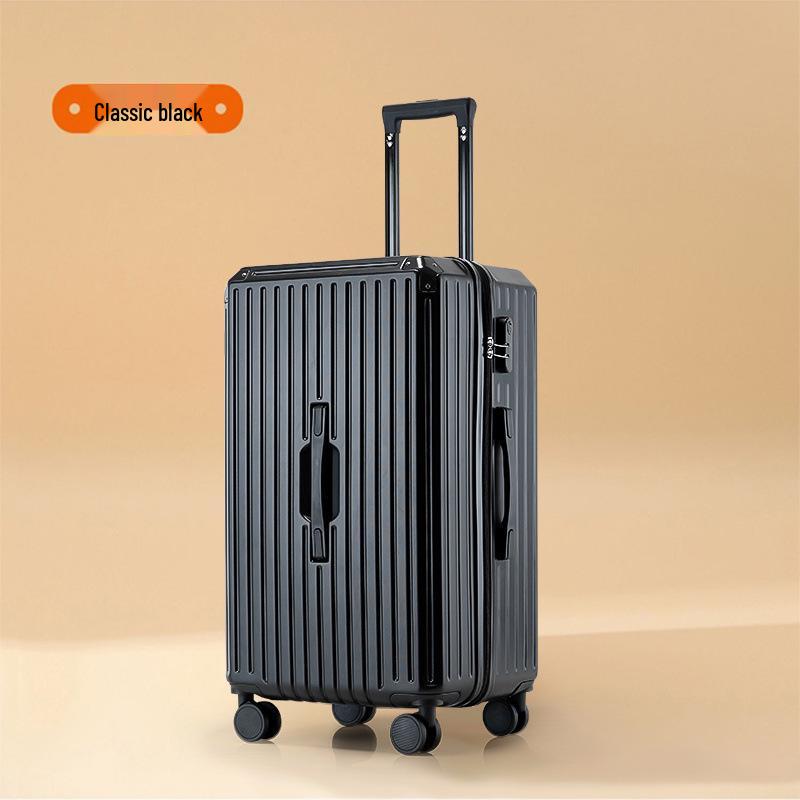 

Очень большой 24-дюймовый кожаный чемодан с универсальными колесами и кодовым замком 24 Inch