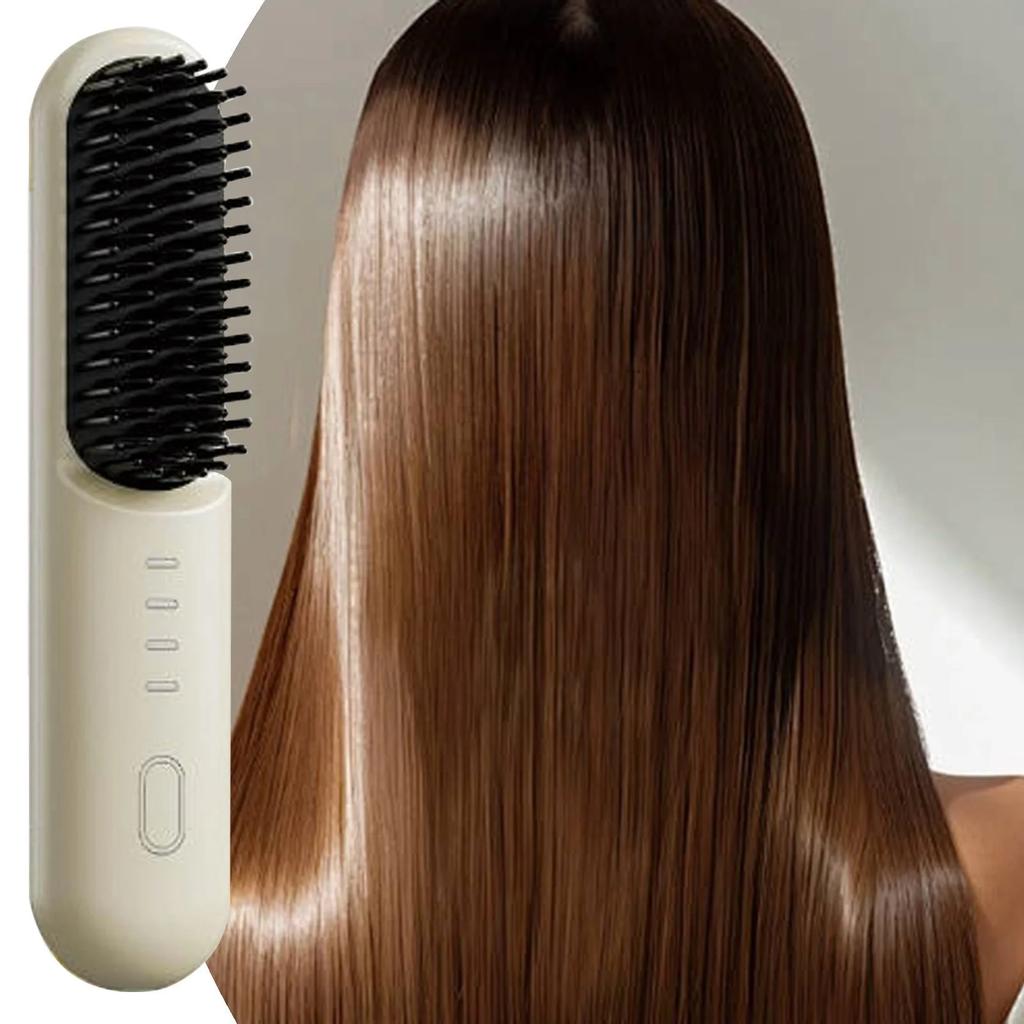 Wireless Negative Ion Lazy Portable Straightening Comb Non Damaging Straightening Straightening And Curling Purpose Curling Comb Scalding Comb