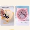 Kids' Decorative Kitten Alarm Clock with Ears and and Quiet Movement Perfectly for Bedroom or Dorm Accessory