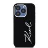 Etui do iPhone 15 Pro Karl Lagerfeld Silicone Metal Logo Czarne