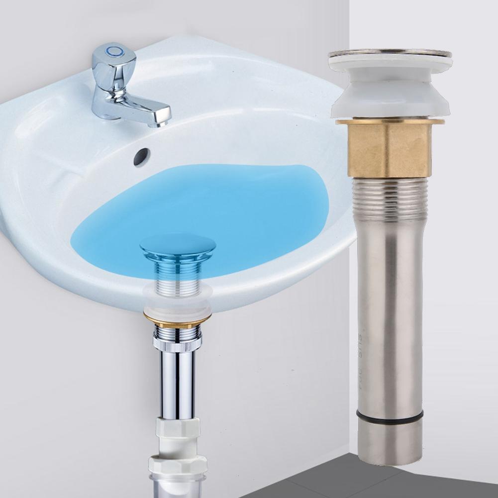 Brass Sink Flip Top Drain Stopper Bathroom Basin Draining Tool