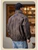 Amerikanische Workwear PU-Leder Herren Daunenjacke - Winterkollektion 2025, High-End Trendmarke.