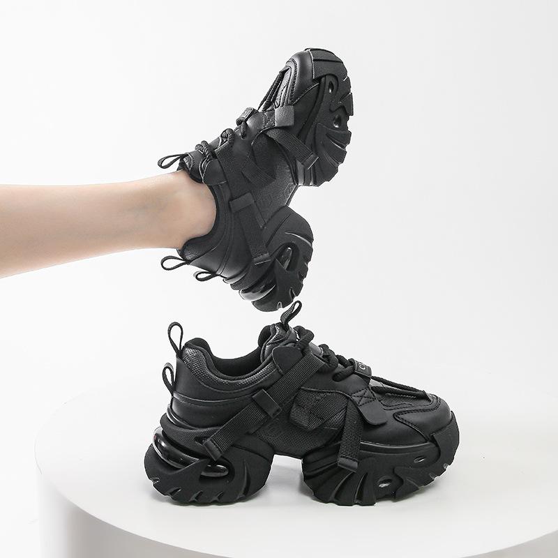 European platform dad shoes 2025 new non-slip and wear-resistant women's shoes heightening fashion muffin sports and leisure shoes children