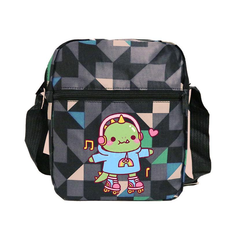 Cute printed shoulder bag casual multi-functional oblique span bag small bag student stationery bag