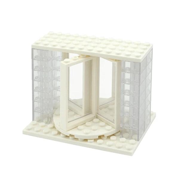 DIY Zubehör Stadt Freunde Haus MOC Teile Zaun Treppen Leiter Tor Bausteine Tür Fenster Figuren Garten Leduo Ziegel