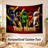 Custom Name Text Tapestry,LEGO Ninjago Boho Wall Hanging, Decorative Backdrop Tapestry For Room