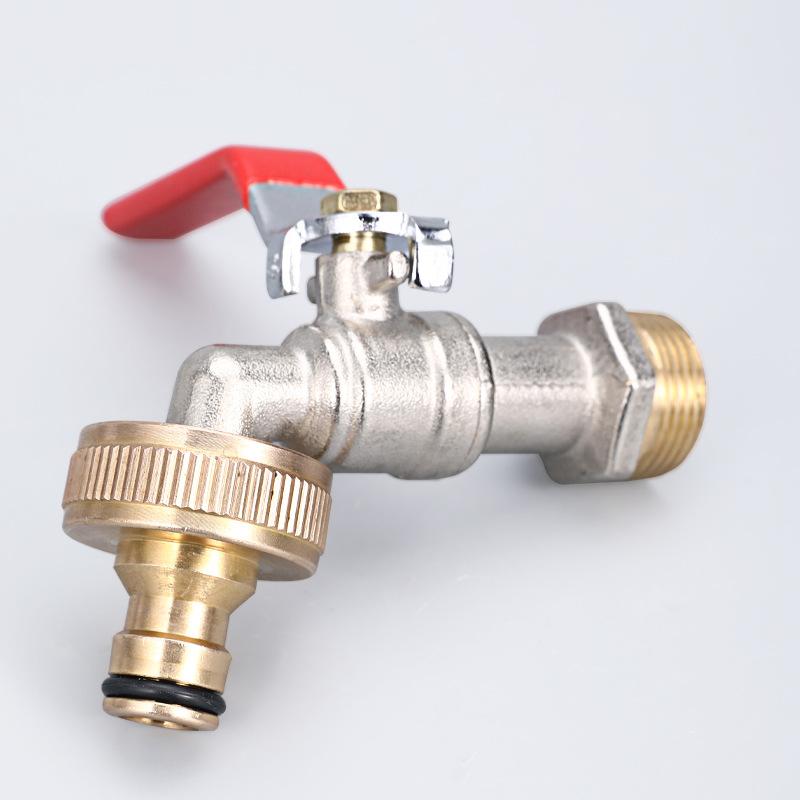 Pressure Washer Hose Adaptor Brass Hose Tap Connector 3/4'' 1/2'' Threaded Garden Water Pipe Adapter Fitting Watering Equipment