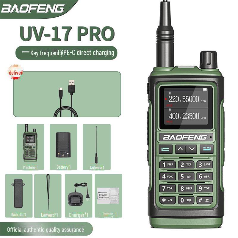 Baofeng UV-17 PRO Walkie-Talkie with Type-C Charging for Outdoor Adventures