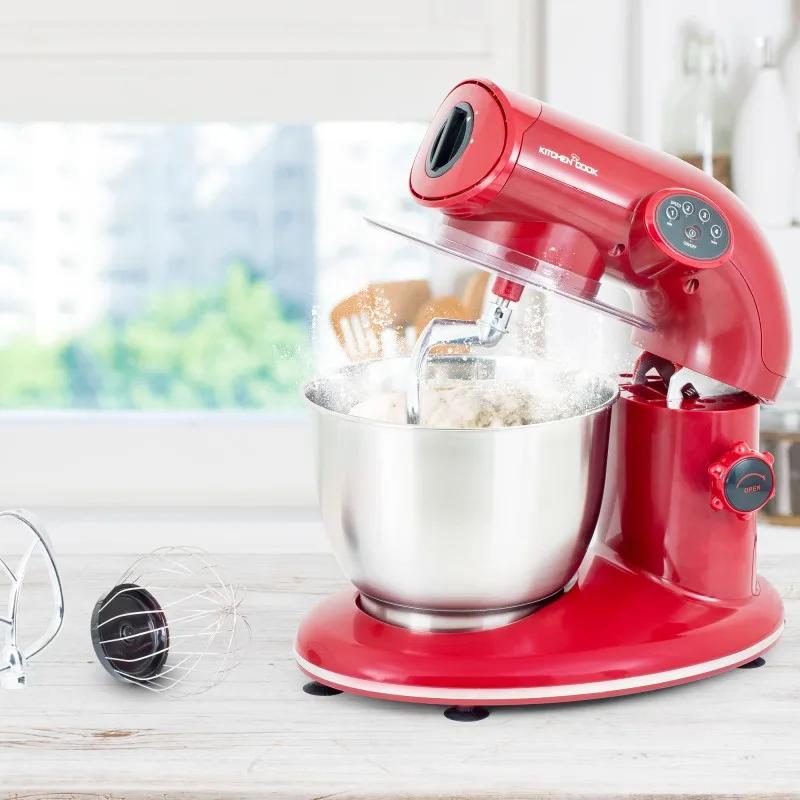 Kitchencook - Robot Pâtissier Ak80_red_v2 - 1000 W 5 L - Kit Pâtisserie