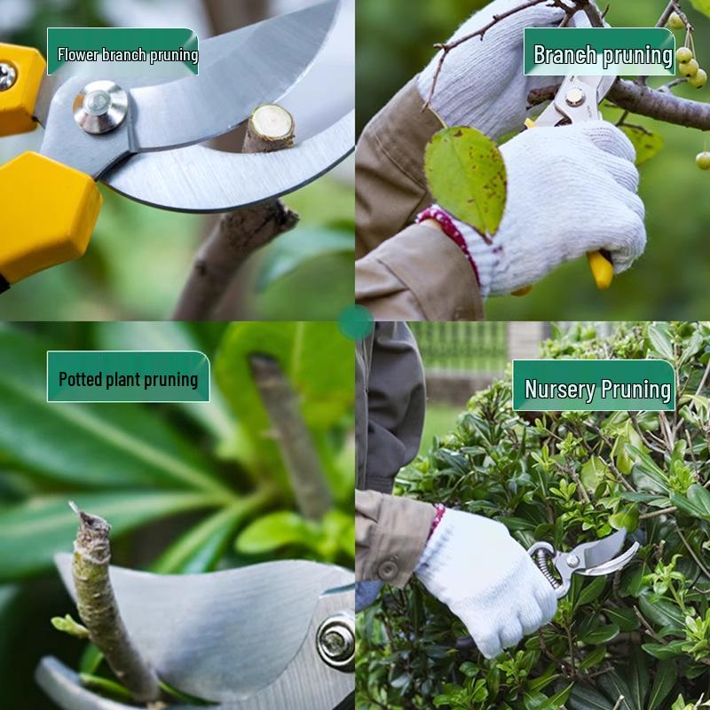 Deli Tools Labor-Saving Pruning Shears for Gardens, Fruit Trees, Flowers, and Thick Branches