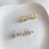 European And American Fashionable Zircon Four-Claw Earrings High-End Elegant Simple Earrings Sparkling Earrings