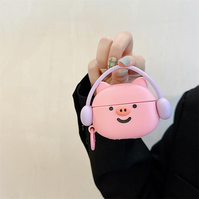 Creative silicone piggy suitable for AirPods protective cover 1 Japan and South Korea Apple wireless Bluetooth 1st generation Pro1 earphone cover
