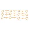 DIY Necklace Bracelet Jewelry Making Stainless Steel Toggle Clasps Bar Set Toggle Connectors Gold
