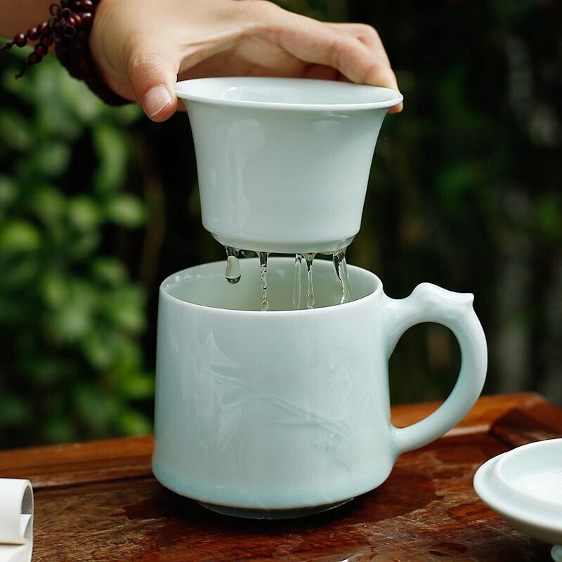 

Jingdezhen Ceramic Tea Infuser Mugs