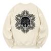KAN6312 Kmc0076 Mega Flower Fleece-Lined Sweatshirt - Cream