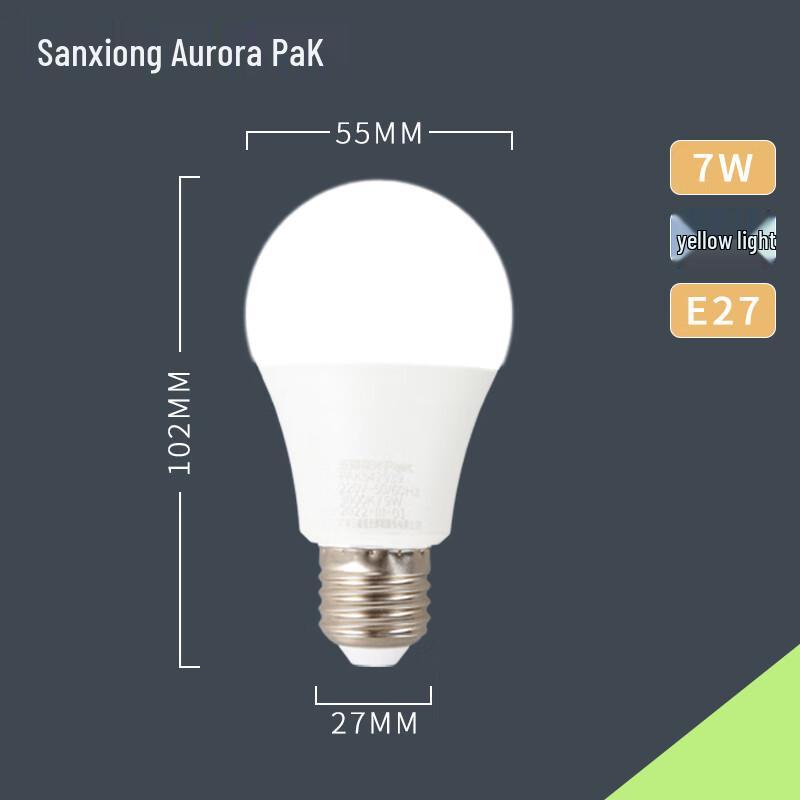 SANXIONGJIGUANG E27 LED Energy-Saving Bulb