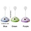 Plastic Cat Leaking Food Ball Detachable with Spring Rod Cat Turntable Toy Interactive Cat Track Balls Toy