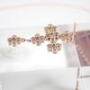 [Pre-owned] VENDOME K18PG Diamond Cross Pendant / j66-6