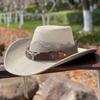 Adult Unisex Cowboy Hat for Travel Outdoor Summer Sun Hat Soft Breathable Mesh Cowgirl Hat Women Men Beach Cap Headwear