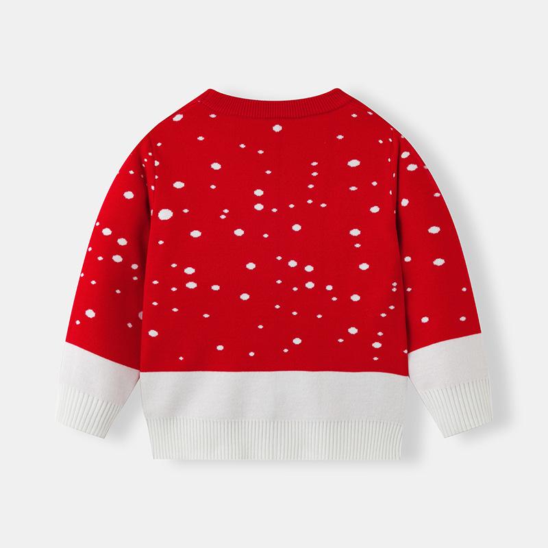 Christmas Family Pullover Sweater - Parent-Child Tree Jacquard Knit