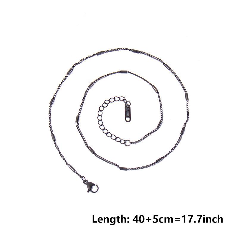 

1/5/10 шт. Оптовые necklaces с цепочкой-крестом для женщин и мужчин, простые украшения на шею, цепочки из нержавеющей стали, тонкий женский ожерелье 1pcs