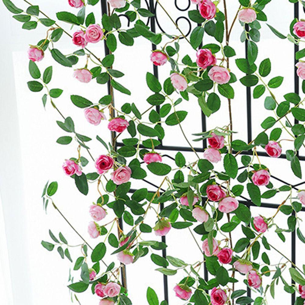 54/60 Heads Fake Rose Flowers Vine Real Touch Decoration Bouquet Artificial Flower  Balcony Decor