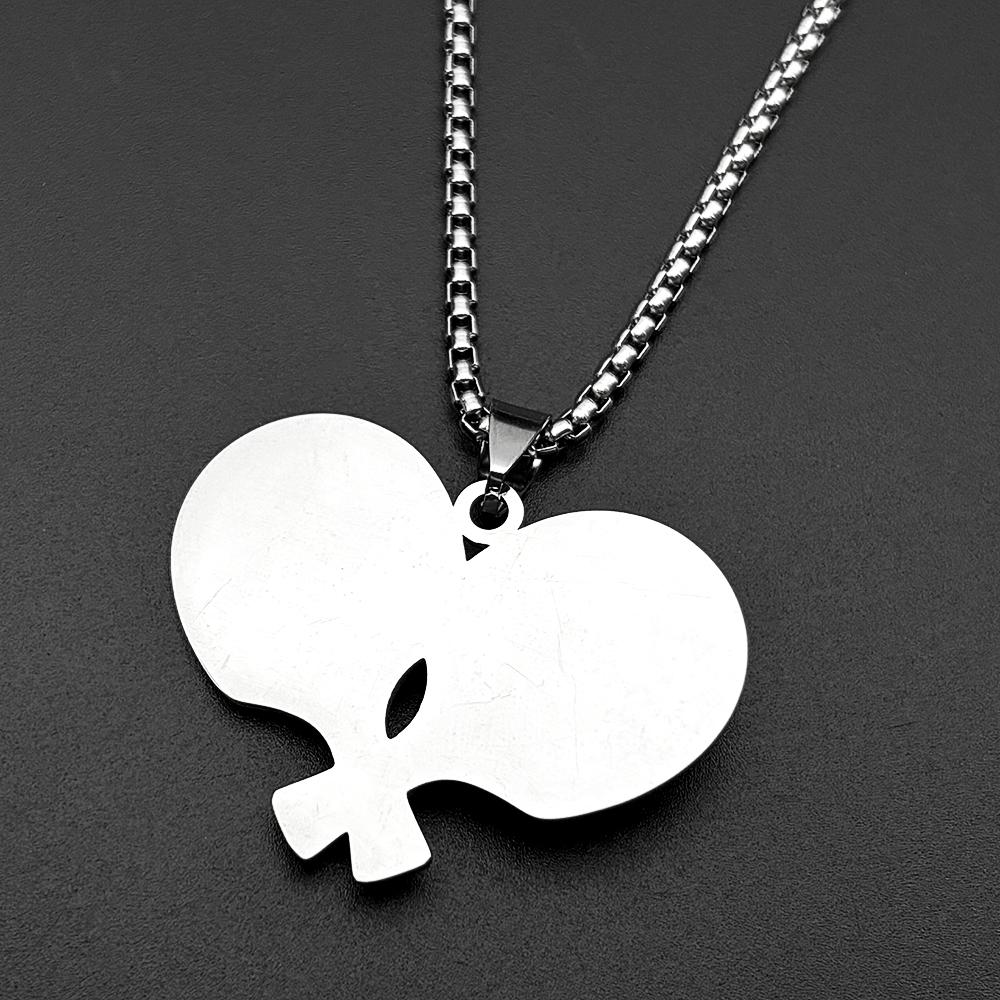 Table Tennis Racket Ball Chain Women Men Stainless Steel Gold Color Male Ping-Pong Sports Style Fashion Hiphop Necklace Jewelry