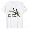 Don't Worry Be a Panda T-shirts Fashion Men Women Summer Tee Shirt Casual Short Sleeve Round Neck Tops T-shirts
