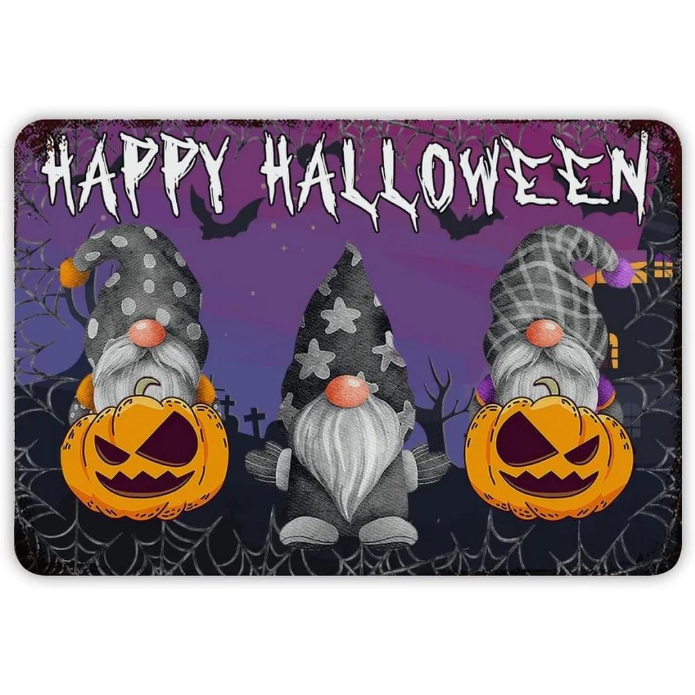 Happy Halloween Plaque Metal Tin Signs Wall Decoration Vintage Art Posters Iron Painting for Man Cave Home Cafe Garden Club Bar