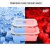 3/4Pcs Collapsible Food-grade Silicone Lunch Bento Box Portable BPA Free Food Storage Box Fruit Container