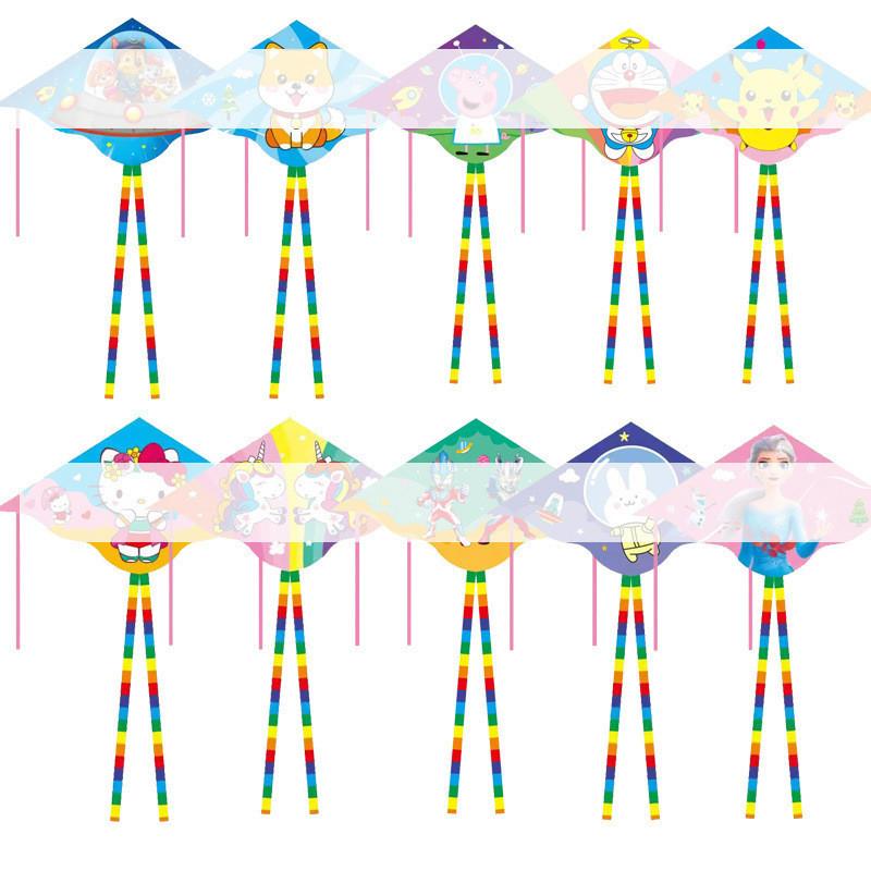 1,2 Meter langer Drachenschwanz für Kinder, Cartoon-Doppelschwanzdrachen