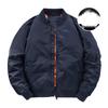 Men's Winter MA1 Bomber Jacket: Short, Thickened, Plus Size, Trendy Baseball Uniform Style.