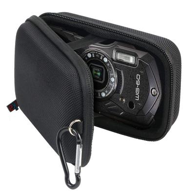Khanka Schutz-Aufbewahrungstasche Kompatibel mit RICOH PENTAX Digitalkameras WG-90/WG-80/WG-8/WG-70/WG-60/WG-50/WG-40/WG-30 (Schwarzer Reißverschluss)