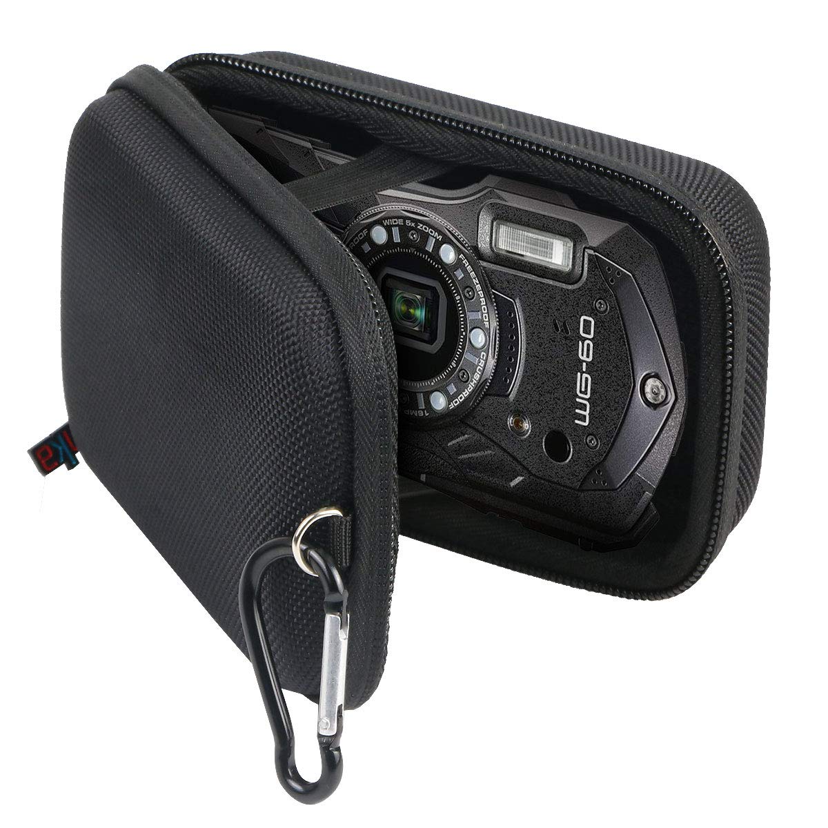 

Защитный чехол для хранения Khanka, совместимый с цифровыми камерами RICOH PENTAX WG-90/WG-80/WG-8/WG-70/WG-60/WG-50/WG-40/WG-30 (Черная молния) чёрный