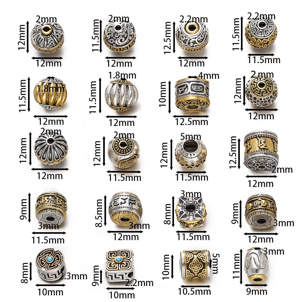 5pcs/lot Alloy Spacer Beads Metal Color Irregular Bead for DIY Jewelry Bracelet Necklace Making Findings Supplies Accessories