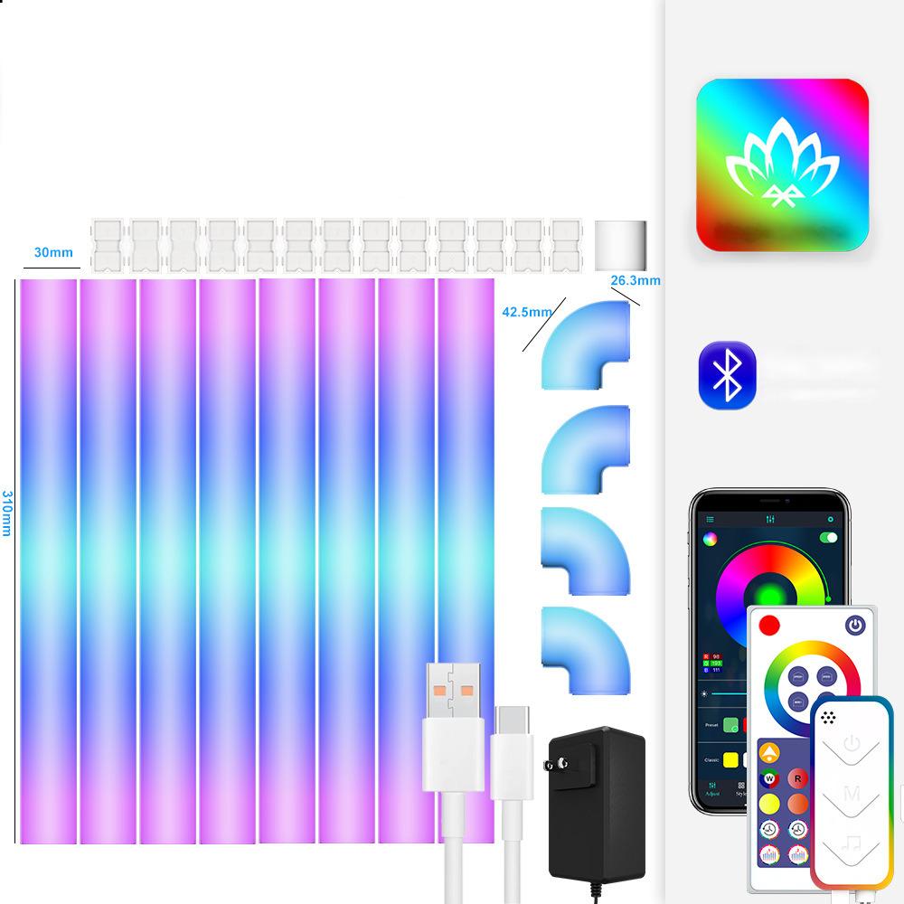 Ambient Wall Light Remote Control Atmosphere Light Illusion Corner Light RGB Colorful Fill Light Decoration Pickup Rhythm Lights