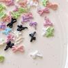 50Pcs Colored Bow Nail Charms Nail Art Tie Decoration Kawaii Accessories Manicure Design Supplies