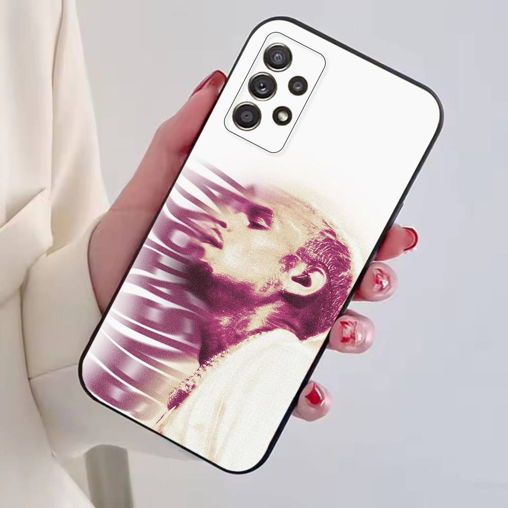 R&B-Sänger C-Chris Brown Handyhülle Schwarzes Silikon Weich Für Samsung S25,S24,S21,S22,S23,S30,Ultra,S20,Plus,Fe,Lite