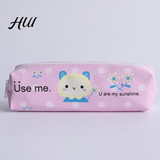 Lightweight Kids Pen Bag Cute Animal Pencil Case, Cartoon for Students, Anti-stain Holder Large Capacity Stationery Organizer School, Cylinder Zipper