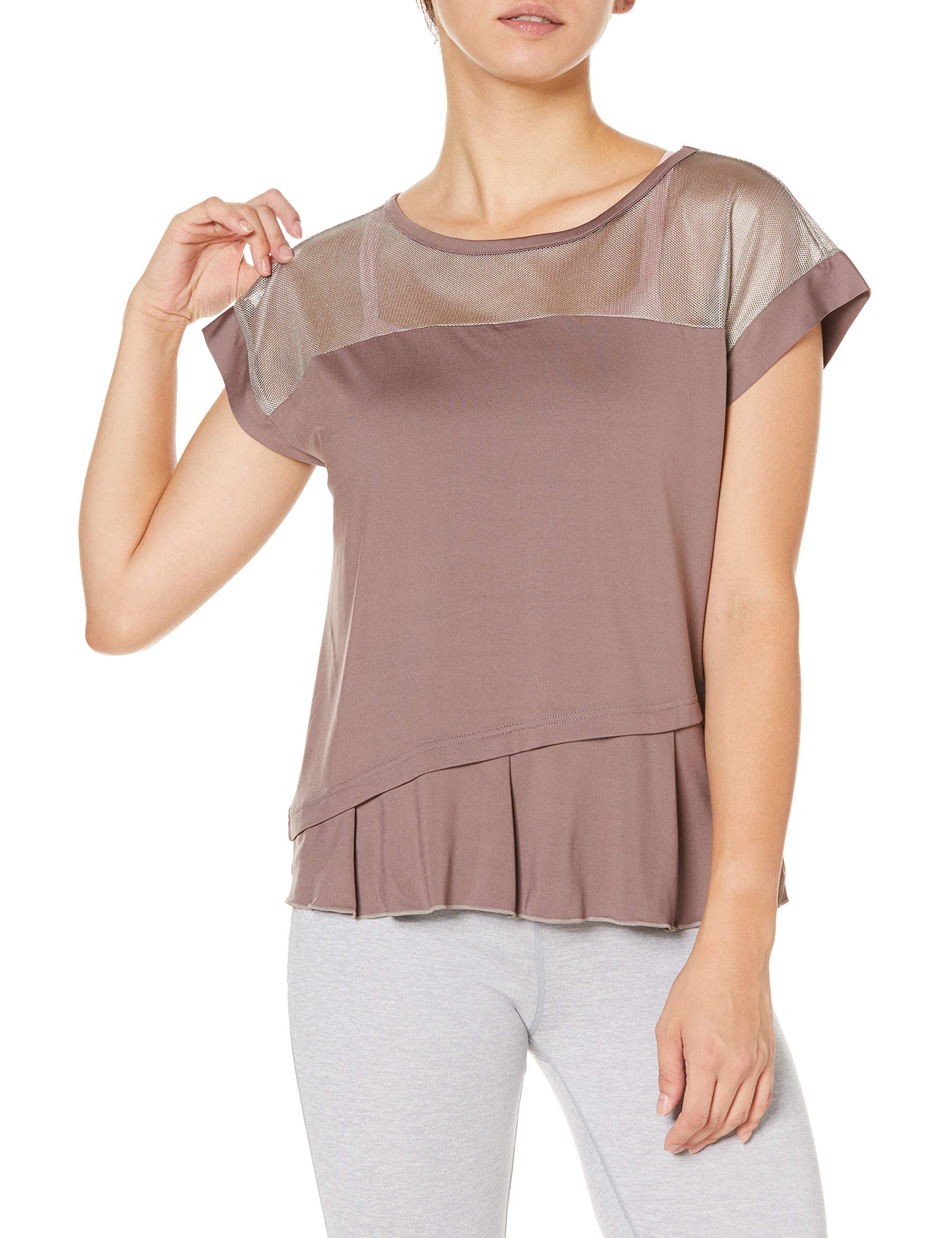 

Женская футболка CW-X с коротким рукавом для йоги, размер L (DFY555), (BR)