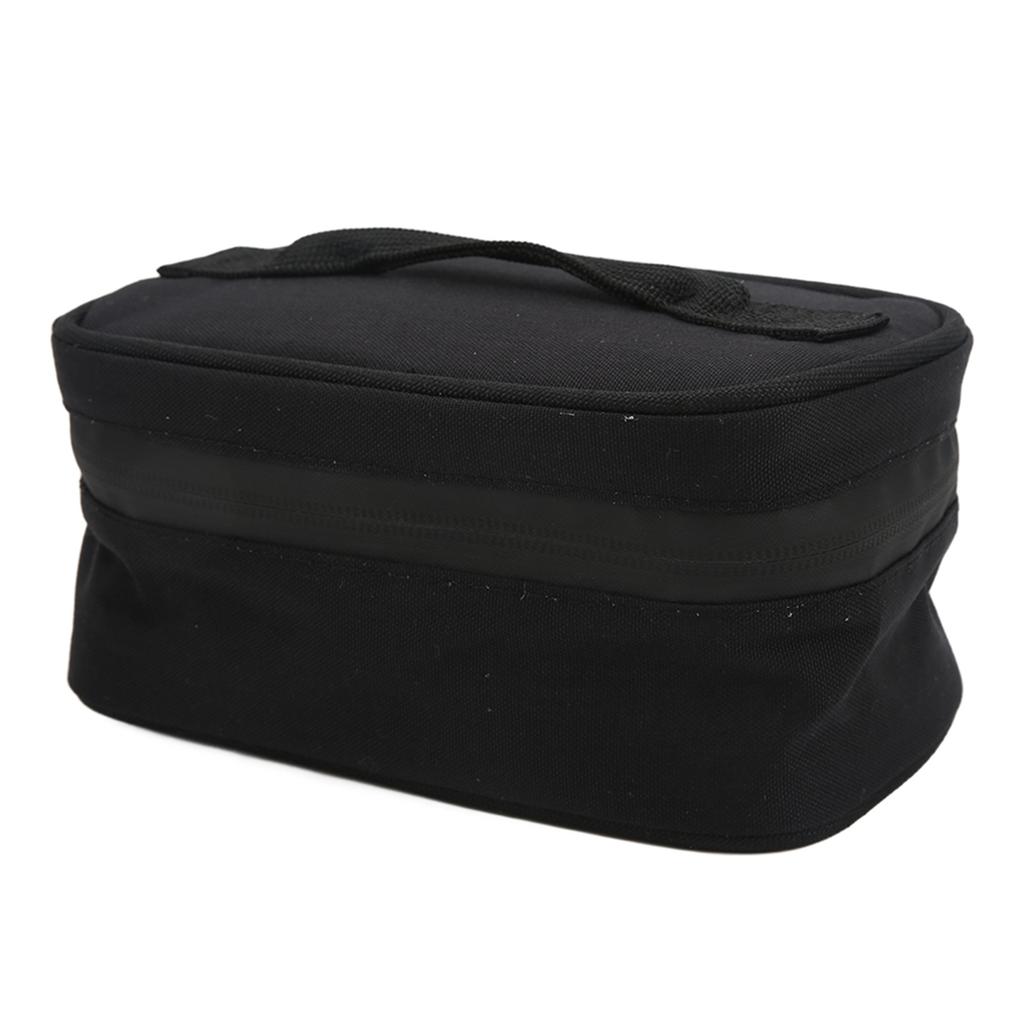 Insulated Lunch Bag Built In Insulation Layer Outdoor Picnic Bag Picnic Tote Bag for Camping Traveling Black