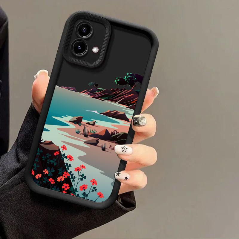 

Scenery Lake Forest View Phone Case for Motorola Moto Edge 40 NEO 50 Pro 60 Fusion G05 G15 G24 G32 G35 G53 G60 G75 G84 G85 Cover Moto E40
