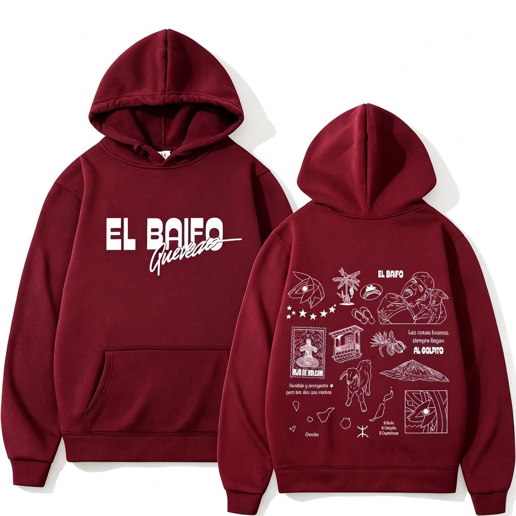 QUEVEDO EL BAIFO Album 2026 Tour Graphics Hoodies Men Women Hip-hop Pullover Autumn Winter Loose Casual High Quality Sweatshirts